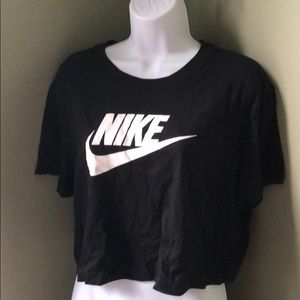 Black Nike crop top